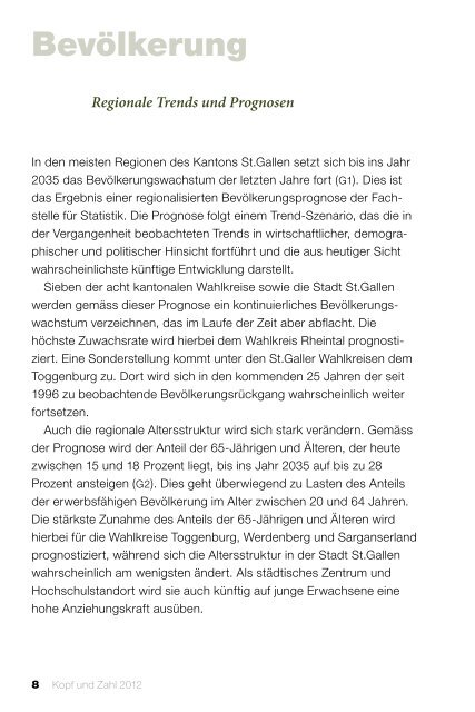 KuZ 2012 - Ãffentliche Statistik Kanton St.Gallen