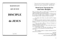 Maintenant que je suis DISCIPLE de JÃ©sus - Levangelisation.com