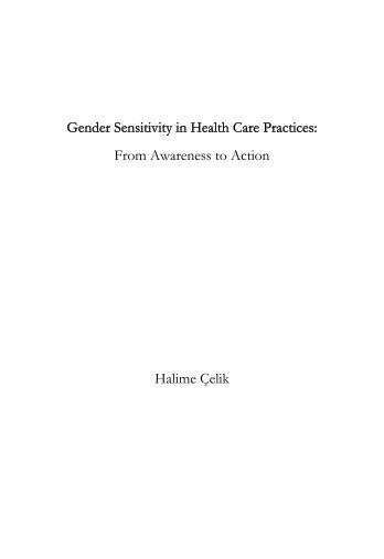 Gender Sensitivity in Health Care Practices ... - UMC St Radboud