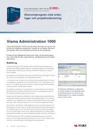 Visma Administration 1000.indd - Visma Spcs AB