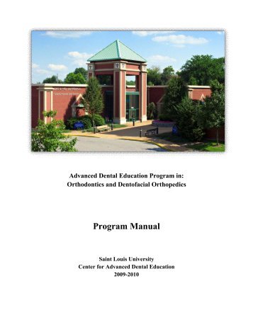 Program Manual - Saint Louis University