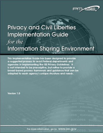 Privacy and Civil Liberties Implementation Guide for the ... - ISE.gov