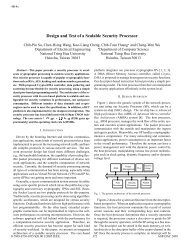 Design and Test of a Scalable Security Processor - ACM Digital ...