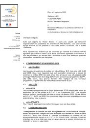 Courrier de rentrÃ©e - Histoire gÃ©ographie Dijon