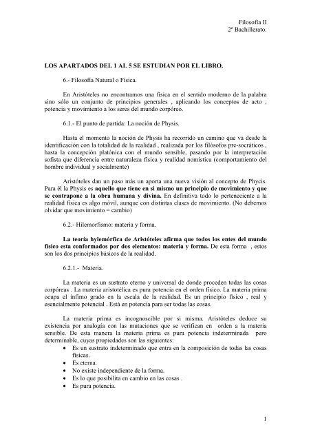 Aristóteles - Plan alfa