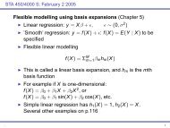 Flexible modelling using basis expansions (Chapter 5) Linear ...