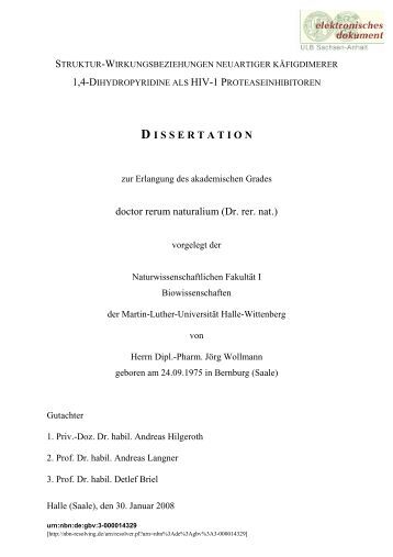 Uni halle wittenberg dissertationen