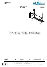 2-Post lifts - Autec-VLT Automotive Equipment