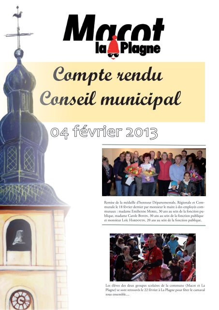 Compte rendu Conseil municipal - Mairie de Macot La Plagne