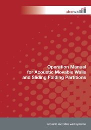 Operation Manual for Acoustic Movable Walls and Sliding Folding ...