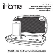 iP57 User Manual - iHome