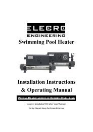 Swimming Pool Heater Installation Instructions ... - PoolStore UK Ltd.