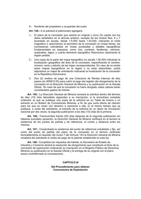 Ley No. 146-71 - Ministerio de Medio Ambiente