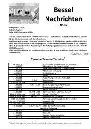 Bessel Nachrichten - Nr. 46 - Besselgymnasium