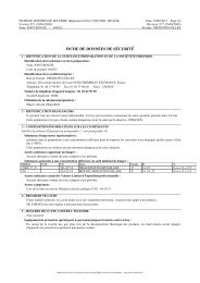 fiche de securite - Geb