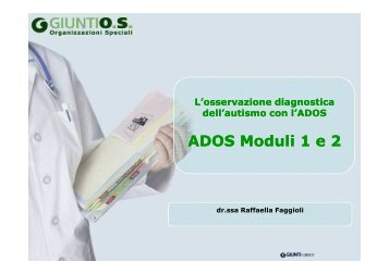 ADOS Moduli 1 e 2