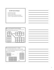 kxk BG Factorial Designs Basic and Expanded Factorial Designs