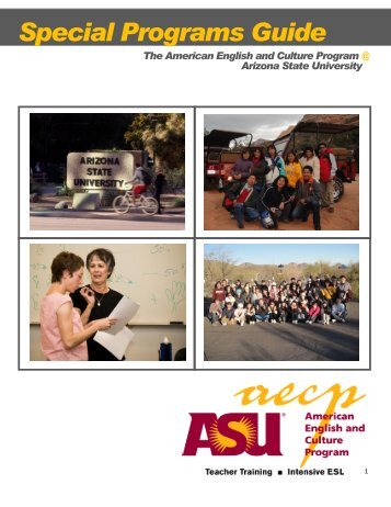 Special Programs Guide - ASU International - Arizona State University