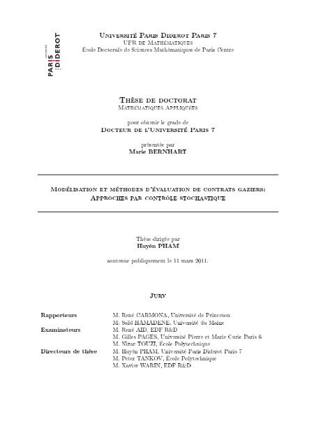 These De Doctorat Edf R Amp D