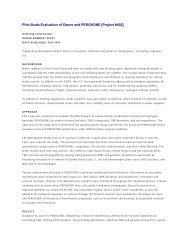 Pilot-Scale Evaluation of Ozone and PEROXONE