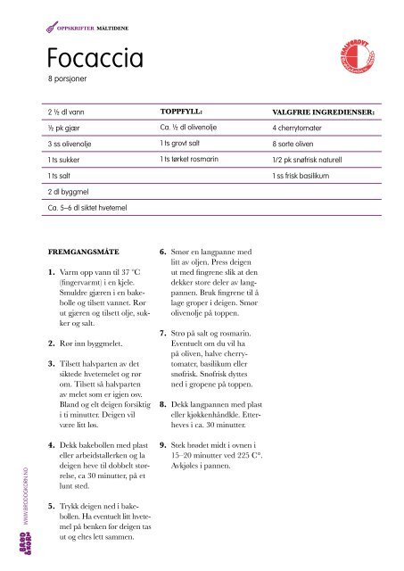 Hele modulen - Opplysningskontoret for brød og korn