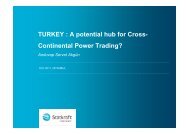 TURKEY : A potential hub for Cross- Continental Power ... - ICCI