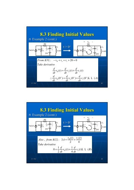 8.4 The Natural Response of a Series/Parallel RLC Circuit