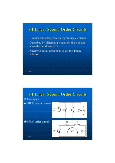 8.4 The Natural Response of a Series/Parallel RLC Circuit