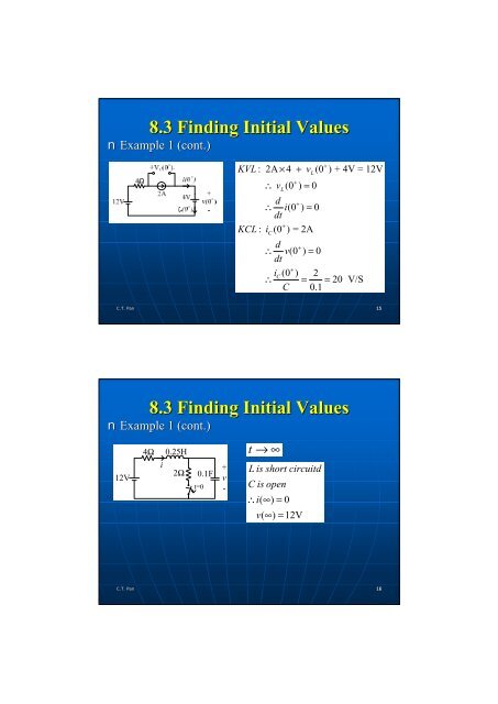 8.4 The Natural Response of a Series/Parallel RLC Circuit