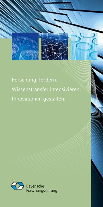 Bayerische Forschungsstiftung - Haus der Forschung - Bayern