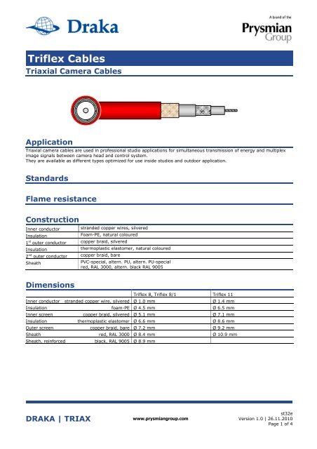 Triflex Cables - Prysmian Group