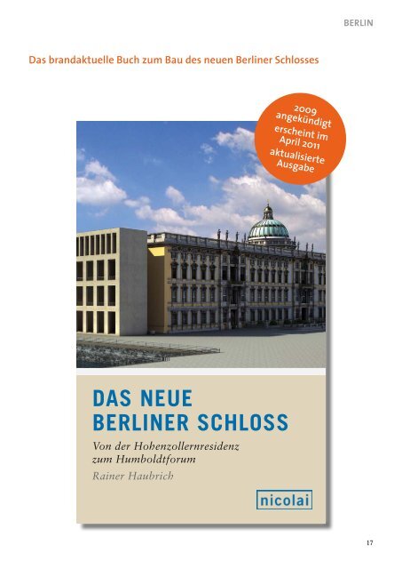 Frühjahr 2011 - Nicolai Verlag