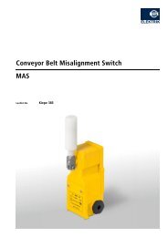 conveyor Belt misalignment switch mas