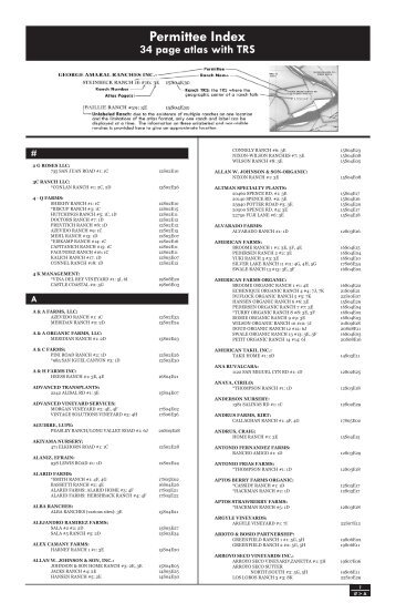 2011 Monterey County Ranch Map Atlas 34 Pages with TRS â index