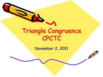 Corresponding Parts of Congruent Triangles are Congruent