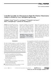 Controlled Assembly of a Heterogeneous Single-Site Ethylene ...