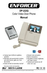 Manual Color Video Door Phone DP-222Q - Home Controls, Inc.