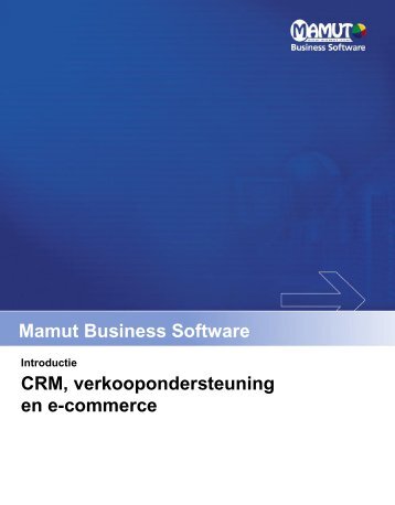 CRM, verkoopondersteuning en e-commerce - Mamut