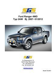 Ford Ranger 4WD Typ 2AW Bj. 2007- 01/2012 - SGS