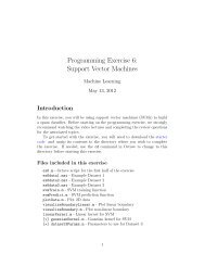 Programming Exercise 6: Support Vector Machines
