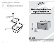 digital water bath manual - Whip Mix