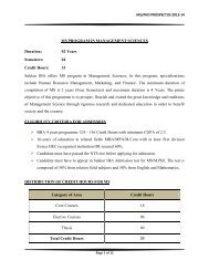 Course Schema for Phd (Management Science)