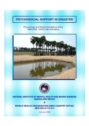 WHO India Workshop on Psychosocial Support in Disaster - Nimhans