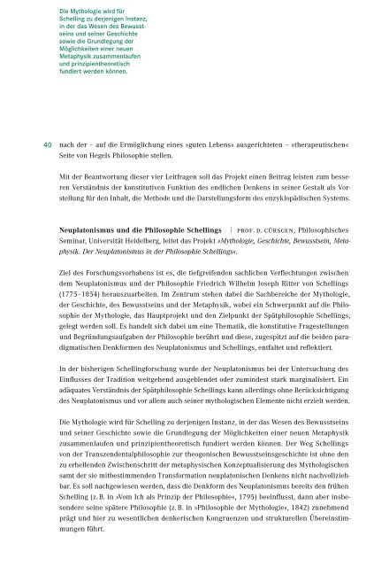 Jahresbericht 2011 - Fritz Thyssen Stiftung