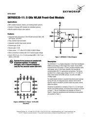 SKY65535 5 GHz WLAN Front-End Module Data Sheet ... - wless.ru