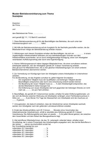 Muster-Betriebsvereinbarung als PDF - BR-WIKI