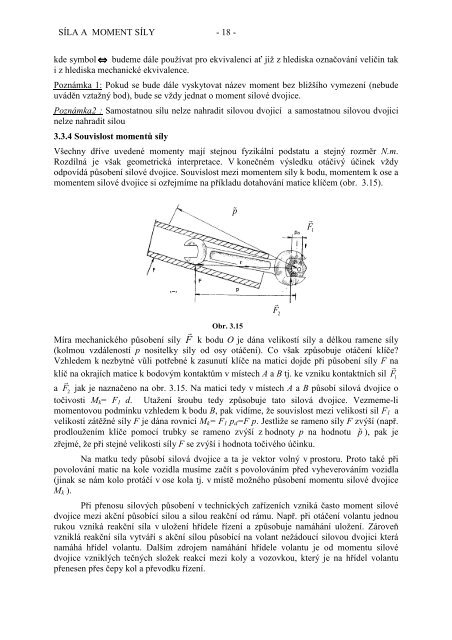 3 Statika-Síla a Moment síly