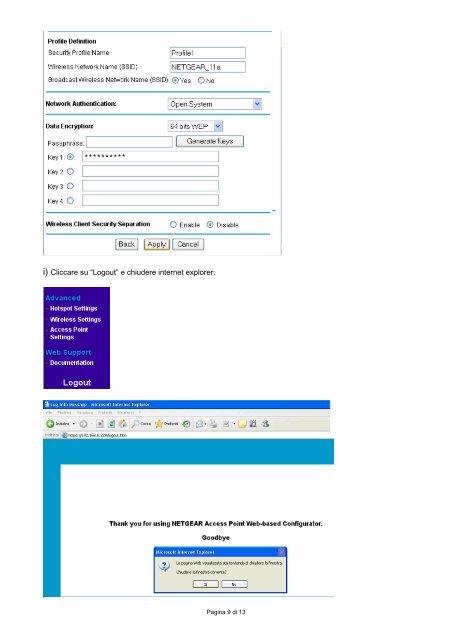 Configurazione di base WG102 - Netgear