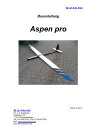 Bauanleitung Aspen pro - Blue Airlines