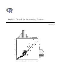 simpleR â Using R for Introductory Statistics - Department of ...